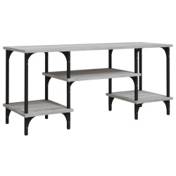 vidaXL Mueble de TV madera contrachapada gris Sonoma 102x35x45,5 cm
