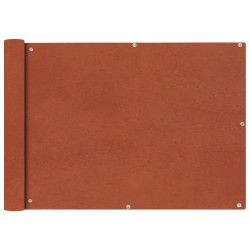 vidaXL Toldo para balcón tela oxford terracota 75x400 cm