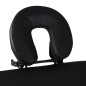 vidaXL Camilla de masaje plegable 2 zonas estructura de madera negra vidaXL Camilla de masaje plegable 2 zonas estructura de madera negra