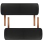 vidaXL Camilla de masaje plegable 2 zonas estructura de madera negra vidaXL Camilla de masaje plegable 2 zonas estructura de madera negra