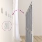 vidaXL Cabecero de cama y mesitas madera contrachapada gris hormigón