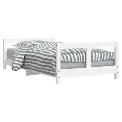 vidaXL Estructura de cama para niños madera de pino blanco 80x160 cm