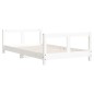 vidaXL Estructura de cama para niños madera de pino blanco 80x160 cm
