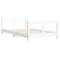 vidaXL Estructura de cama para niños madera de pino blanco 80x160 cm