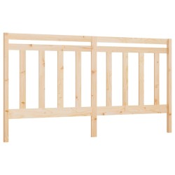 vidaXL Cabecero de cama madera maciza de pino 206x4x100 cm