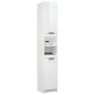 vidaXL Armario de baño contrachapada blanco brillo 32x34x188,5cm vidaXL Armario de baño contrachapada blanco brillo 32x34x188,5cm