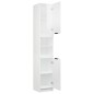 vidaXL Armario de baño contrachapada blanco brillo 32x34x188,5cm vidaXL Armario de baño contrachapada blanco brillo 32x34x188,5cm