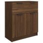 vidaXL Aparador de 3 piezas madera contrachapada roble marrón vidaXL Aparador de 3 piezas madera contrachapada roble marrón
