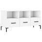vidaXL Mueble de TV madera de ingeniería blanco 102x36x50 cm vidaXL Mueble de TV madera de ingeniería blanco 102x36x50 cm