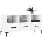 vidaXL Mueble de TV madera de ingeniería blanco 102x36x50 cm vidaXL Mueble de TV madera de ingeniería blanco 102x36x50 cm