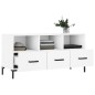 vidaXL Mueble de TV madera de ingeniería blanco 102x36x50 cm vidaXL Mueble de TV madera de ingeniería blanco 102x36x50 cm