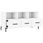 vidaXL Mueble de TV madera de ingeniería blanco 102x36x50 cm vidaXL Mueble de TV madera de ingeniería blanco 102x36x50 cm