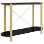 vidaXL Mesa consola de madera contrachapada negro 110x38x75 cm vidaXL Mesa consola de madera contrachapada negro 110x38x75 cm