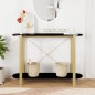vidaXL Mesa consola de madera contrachapada negro 110x38x75 cm vidaXL Mesa consola de madera contrachapada negro 110x38x75 cm