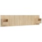vidaXL Cabecero de cama con mesitas madera contrachapada roble Sonoma