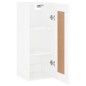 vidaXL Armario de pared madera ingeniería blanco brillo 34,5x34x90 cm vidaXL Armario de pared madera ingeniería blanco brillo 34,5x34x90 cm