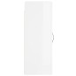 vidaXL Armario de pared madera ingeniería blanco brillo 34,5x34x90 cm vidaXL Armario de pared madera ingeniería blanco brillo 34,5x34x90 cm