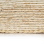 vidaXL Alfombra de yute tejida a mano diseño espiral blanco 150 cm