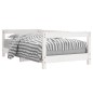 vidaXL Estructura de cama para niños madera de pino blanco 70x140 cm vidaXL Estructura de cama para niños madera de pino blanco 70x140 cm