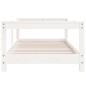 vidaXL Estructura de cama para niños madera de pino blanco 70x140 cm vidaXL Estructura de cama para niños madera de pino blanco 70x140 cm