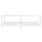 vidaXL Estructura de cama para niños madera de pino blanco 70x140 cm vidaXL Estructura de cama para niños madera de pino blanco 70x140 cm