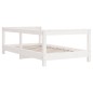 vidaXL Estructura de cama para niños madera de pino blanco 70x140 cm vidaXL Estructura de cama para niños madera de pino blanco 70x140 cm