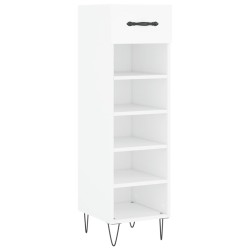 vidaXL Zapatero madera de ingeniería blanco 30x35x105 cm