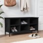 vidaXL Mueble zapatero madera contrachapada negro 100x35x50 cm vidaXL Mueble zapatero madera contrachapada negro 100x35x50 cm