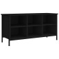 vidaXL Mueble zapatero madera contrachapada negro 100x35x50 cm vidaXL Mueble zapatero madera contrachapada negro 100x35x50 cm