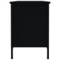 vidaXL Mueble zapatero madera contrachapada negro 100x35x50 cm vidaXL Mueble zapatero madera contrachapada negro 100x35x50 cm