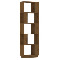 vidaXL Estantería/divisor madera de pino marrón miel 51x25x163,5 cm
