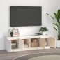 vidaXL Mueble de TV madera maciza de pino blanco 156x37x45 cm vidaXL Mueble de TV madera maciza de pino blanco 156x37x45 cm