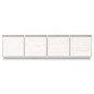 vidaXL Mueble de TV madera maciza de pino blanco 156x37x45 cm vidaXL Mueble de TV madera maciza de pino blanco 156x37x45 cm