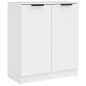 vidaXL Aparadores 2 uds madera contrachapada blanco 60x30x70 cm vidaXL Aparadores 2 uds madera contrachapada blanco 60x30x70 cm