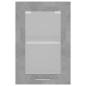 vidaXL Armario colgante cristal contrachapada gris hormigón 40x31x60cm