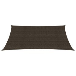 vidaXL Toldo de vela HDPE marrón 160 g/m² 3,5x4,5 m  