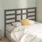 vidaXL Cabecero de cama madera maciza de pino gris 146x4x104 cm vidaXL Cabecero de cama madera maciza de pino gris 146x4x104 cm