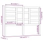 vidaXL Cabecero de cama madera maciza de pino gris 146x4x104 cm vidaXL Cabecero de cama madera maciza de pino gris 146x4x104 cm