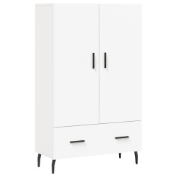 vidaXL Aparador alto madera de ingeniería blanco 69,5x31x115 cm