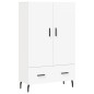 vidaXL Aparador alto madera de ingeniería blanco 69,5x31x115 cm vidaXL Aparador alto madera de ingeniería blanco 69,5x31x115 cm