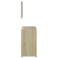 vidaXL Conjunto de muebles de baño contrachapada color roble Sonoma vidaXL Conjunto de muebles de baño contrachapada color roble Sonoma