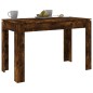 vidaXL Mesa de comedor madera de ingeniería roble ahumado 120x60x76 cm vidaXL Mesa de comedor madera de ingeniería roble ahumado 120x60x76 cm