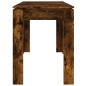 vidaXL Mesa de comedor madera de ingeniería roble ahumado 120x60x76 cm vidaXL Mesa de comedor madera de ingeniería roble ahumado 120x60x76 cm