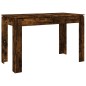 vidaXL Mesa de comedor madera de ingeniería roble ahumado 120x60x76 cm vidaXL Mesa de comedor madera de ingeniería roble ahumado 120x60x76 cm