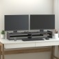 vidaXL Soporte de monitor madera maciza de pino gris 100x27x15 cm vidaXL Soporte de monitor madera maciza de pino gris 100x27x15 cm