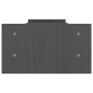 vidaXL Soporte de monitor madera maciza de pino gris 100x27x15 cm vidaXL Soporte de monitor madera maciza de pino gris 100x27x15 cm
