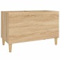 vidaXL Mueble discos madera contrachapada roble Sonoma 74,5x38x48 cm vidaXL Mueble discos madera contrachapada roble Sonoma 74,5x38x48 cm