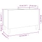 vidaXL Mueble discos madera contrachapada roble Sonoma 74,5x38x48 cm vidaXL Mueble discos madera contrachapada roble Sonoma 74,5x38x48 cm