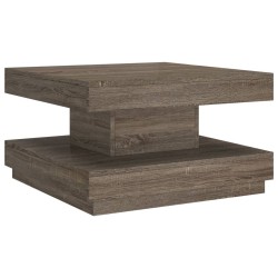 vidaXL Mesa de centro de MDF gris 60x60x35 cm