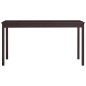 vidaXL Conjunto de comedor 7 piezas madera de pino marrón oscuro vidaXL Conjunto de comedor 7 piezas madera de pino marrón oscuro